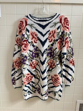 Vintage Floral Crewneck Sweater